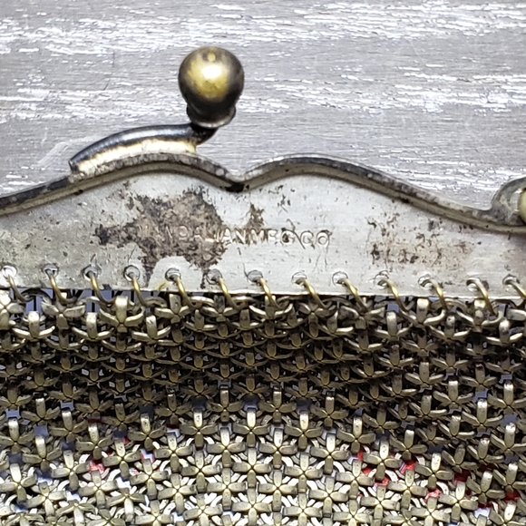 1920s Mandalian MFG Co Deco Metal Mesh Chain Handle Purse - Picture 4 of 4